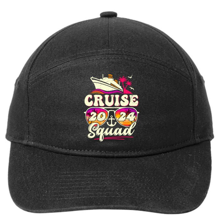 Cruise Squad 2024 Family Vacation Matching Family Group 7-Panel Snapback Hat