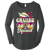 Cruise Squad 2024 Family Vacation Matching Family Group Women's Perfect Tri Tunic Long Sleeve Shirt