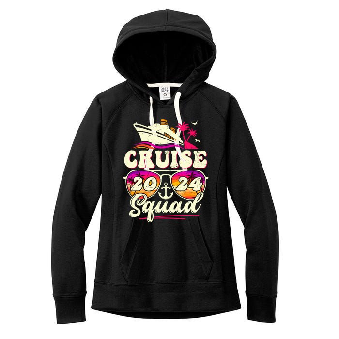 Cruise Squad 2024 Family Vacation Matching Family Group Women's Fleece Hoodie