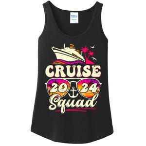 Cruise Squad 2024 Family Vacation Matching Family Group Ladies Essential Tank