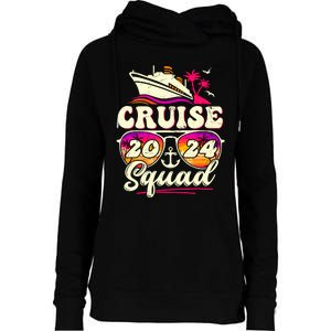 Cruise Squad 2024 Family Vacation Matching Family Group Womens Funnel Neck Pullover Hood