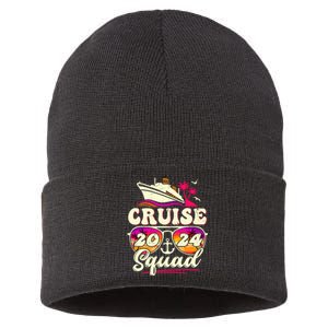 Cruise Squad 2024 Family Vacation Matching Family Group Sustainable Knit Beanie