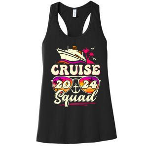 Cruise Squad 2024 Family Vacation Matching Family Group Women's Racerback Tank