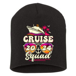 Cruise Squad 2024 Family Vacation Matching Family Group Short Acrylic Beanie