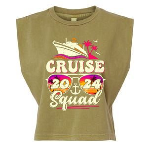 Cruise Squad 2024 Family Vacation Matching Family Group Garment-Dyed Women's Muscle Tee