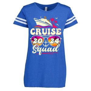 Cruise Squad 2024 Family Vacation Matching Family Group Enza Ladies Jersey Football T-Shirt