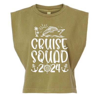 Cruise Squad 2024 Vacation Matching Family Garment-Dyed Women's Muscle Tee