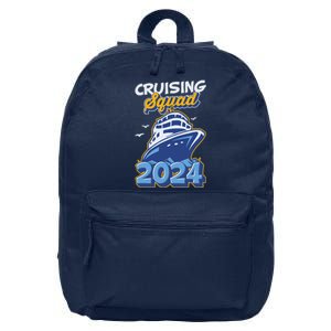 Cruising Squad 2024 Vacation Trip Party Ship Cruise 16 in Basic Backpack