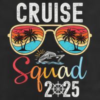 Cruise Squad 2025 Family Group Matching Summer Vacation Adult Drive Performance Visor