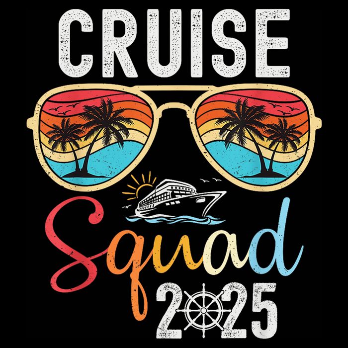 Cruise Squad 2025 Family Group Matching Summer Vacation Cooling Performance Long Sleeve Crew