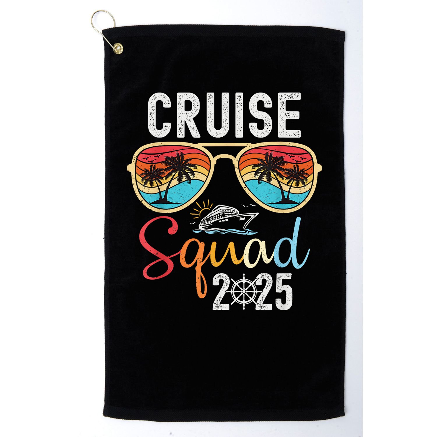 Cruise Squad 2025 Family Group Matching Summer Vacation Golf Towel