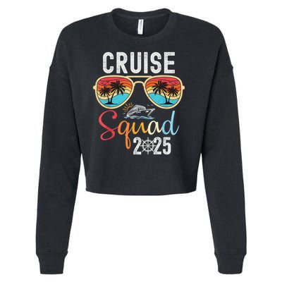 Cruise Squad 2025 Family Group Matching Summer Vacation Cropped Pullover Crew