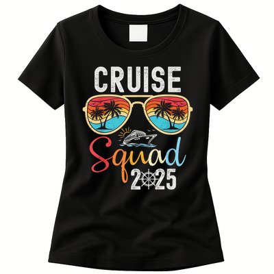 Cruise Squad 2025 Family Group Matching Summer Vacation Womens T-Shirt