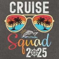 Cruise Squad 2025 Family Group Matching Summer Vacation Cotton Canvas Backpack
