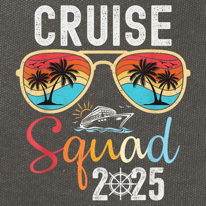 Cruise Squad 2025 Family Group Matching Summer Vacation Cotton Canvas Backpack