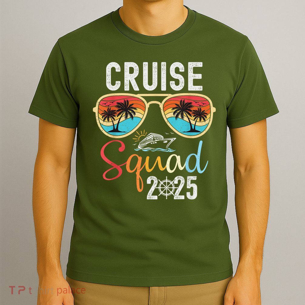 Cruise Squad 2025 Family Group Matching Summer Vacation T-Shirt