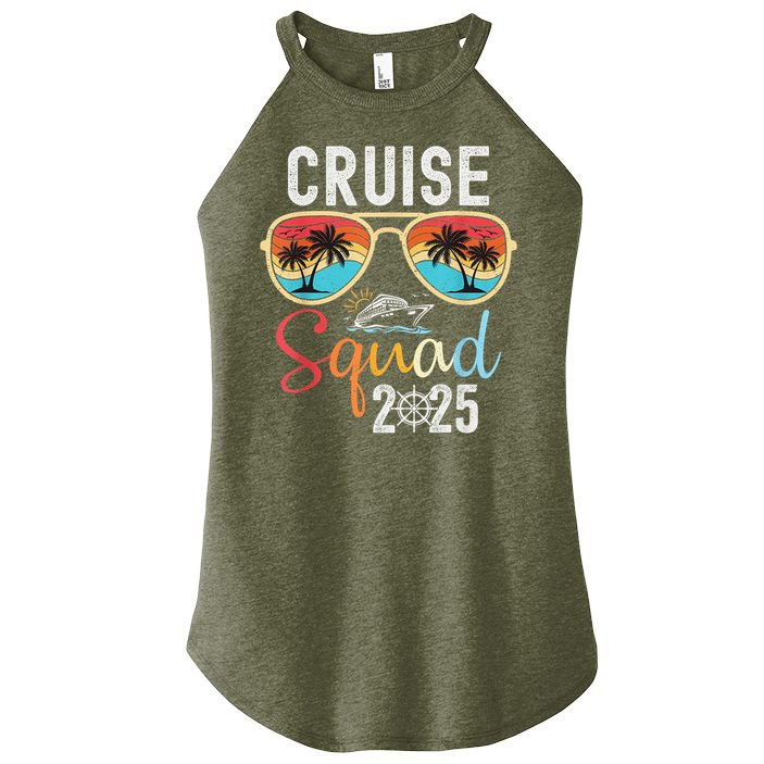 Cruise Squad 2025 Family Group Matching Summer Vacation Women's Perfect Tri Rocker Tank