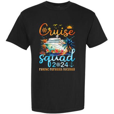 Cruise Squad 2024 Summer Vacation Matching Family Group Garment-Dyed Heavyweight T-Shirt