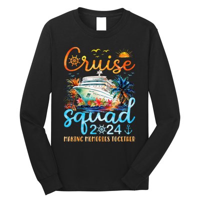 Cruise Squad 2024 Summer Vacation Matching Family Group Long Sleeve Shirt