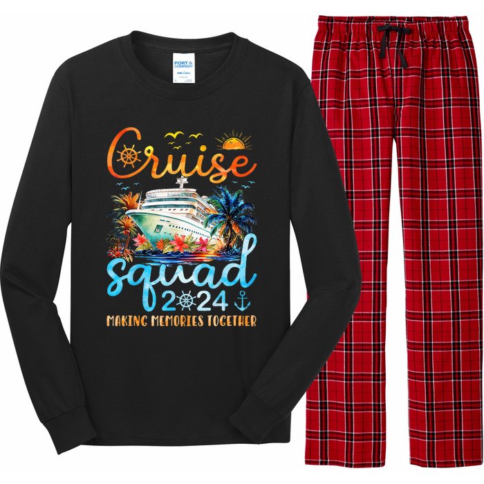 Cruise Squad 2024 Summer Vacation Matching Family Group Long Sleeve Pajama Set