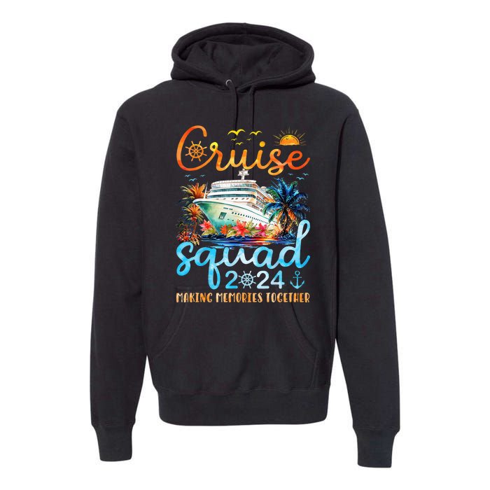 Cruise Squad 2024 Summer Vacation Matching Family Group Premium Hoodie