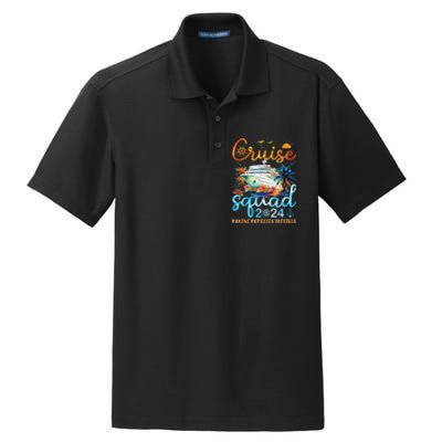 Cruise Squad 2024 Summer Vacation Matching Family Group Dry Zone Grid Polo