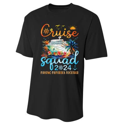 Cruise Squad 2024 Summer Vacation Matching Family Group Performance Sprint T-Shirt