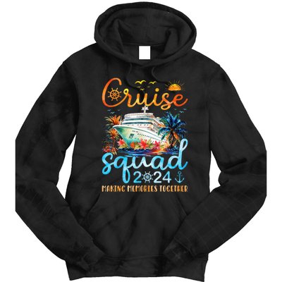 Cruise Squad 2024 Summer Vacation Matching Family Group Tie Dye Hoodie