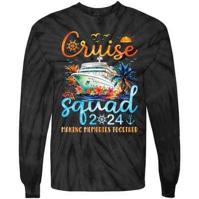 Cruise Squad 2024 Summer Vacation Matching Family Group Tie-Dye Long Sleeve Shirt