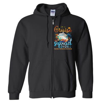 Cruise Squad 2024 Summer Vacation Matching Family Group Full Zip Hoodie