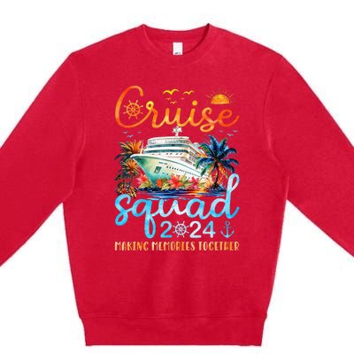 Cruise Squad 2024 Summer Vacation Matching Family Group Premium Crewneck Sweatshirt