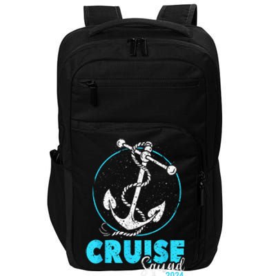 Cruise Squad 2024 Shirt Vacation Party Trip Cruise Ship Gift Impact Tech Backpack