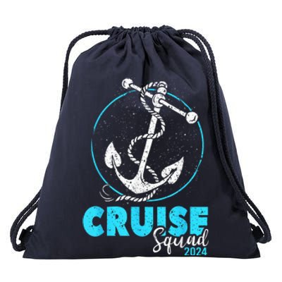 Cruise Squad 2024 Shirt Vacation Party Trip Cruise Ship Gift Drawstring Bag