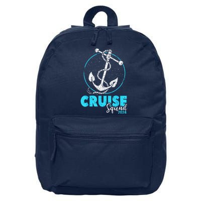 Cruise Squad 2024 Shirt Vacation Party Trip Cruise Ship Gift 16 in Basic Backpack