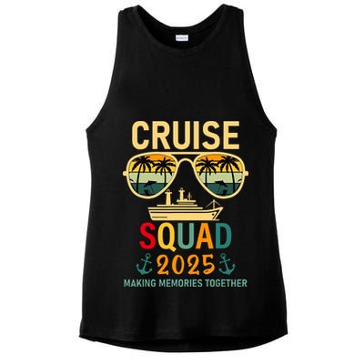 Cruise Squad 2025 Family Group Matching Summer Vacation Ladies PosiCharge Tri-Blend Wicking Tank