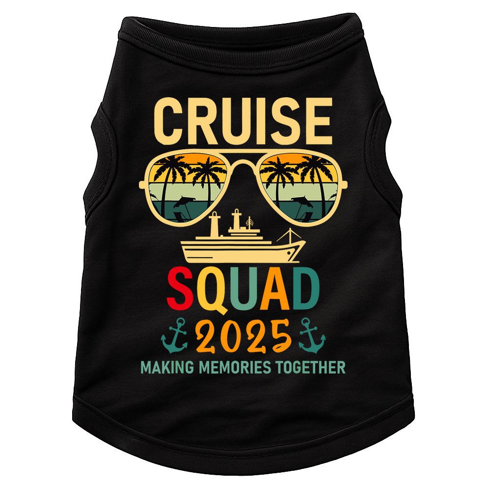 Cruise Squad 2025 Family Group Matching Summer Vacation Doggie Tank