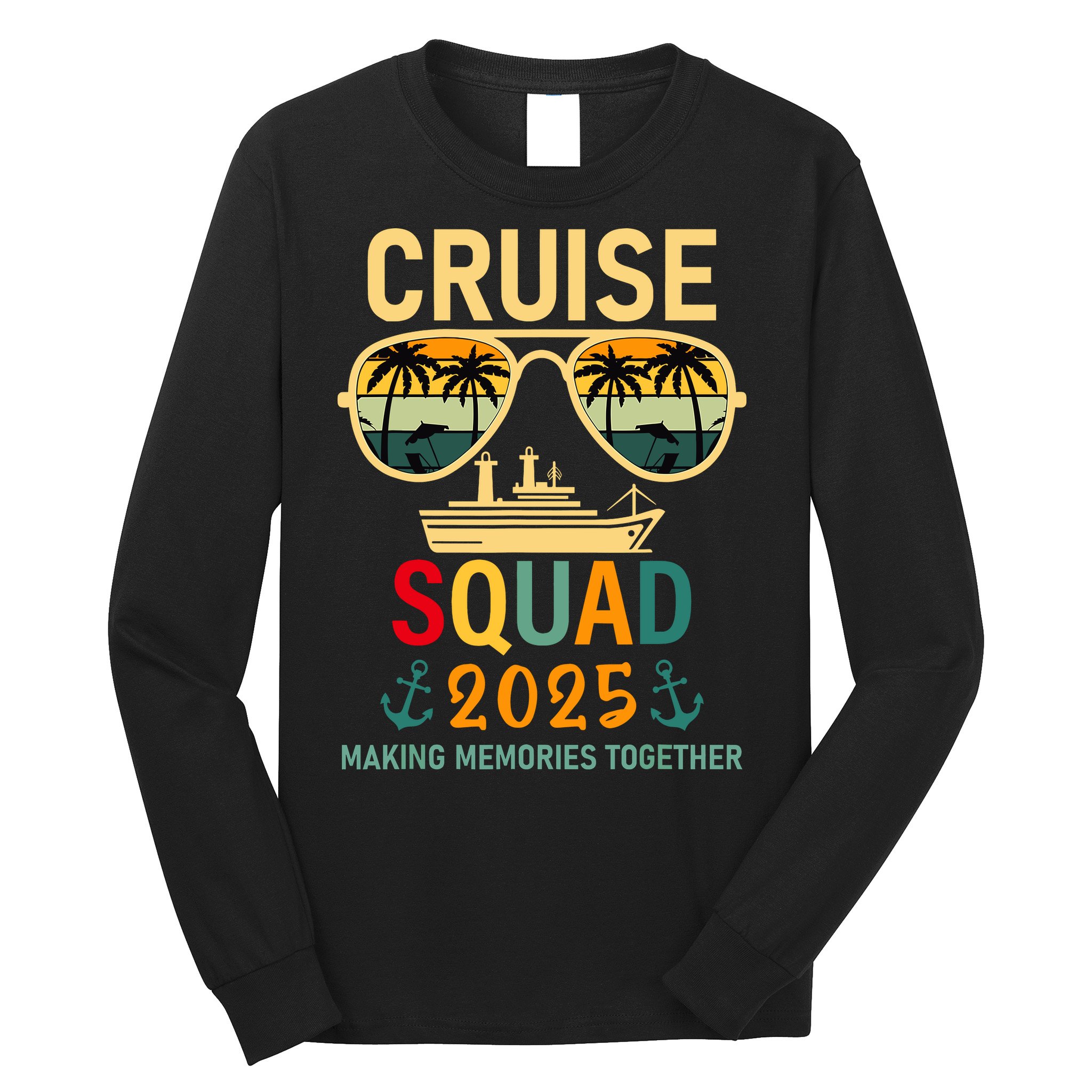 Cruise Squad 2025 Family Group Matching Summer Vacation Long Sleeve Shirt