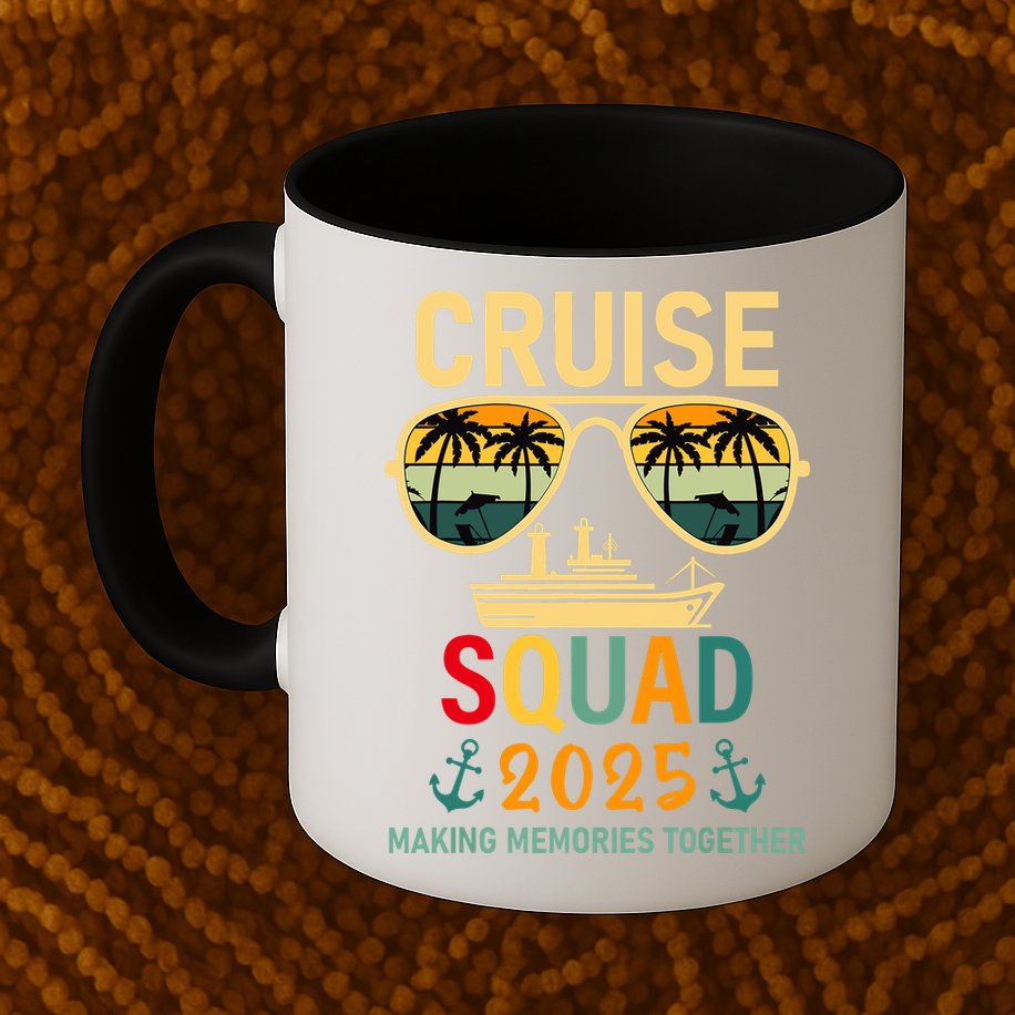 Cruise Squad 2025 Family Group Matching Summer Vacation Mug