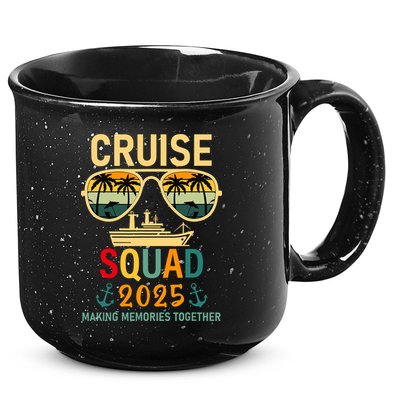 Cruise Squad 2025 Family Group Matching Summer Vacation 15oz Campfire Ceramic Mug