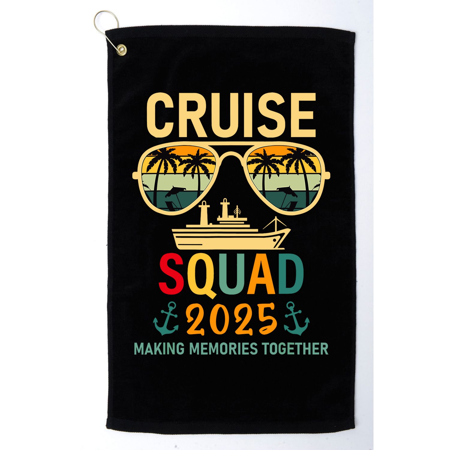 Cruise Squad 2025 Family Group Matching Summer Vacation Golf Towel