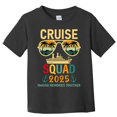 Cruise Squad 2025 Family Group Matching Summer Vacation Toddler T-Shirt