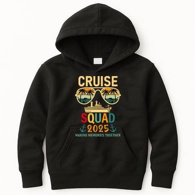 Cruise Squad 2025 Family Group Matching Summer Vacation Kids Hoodie