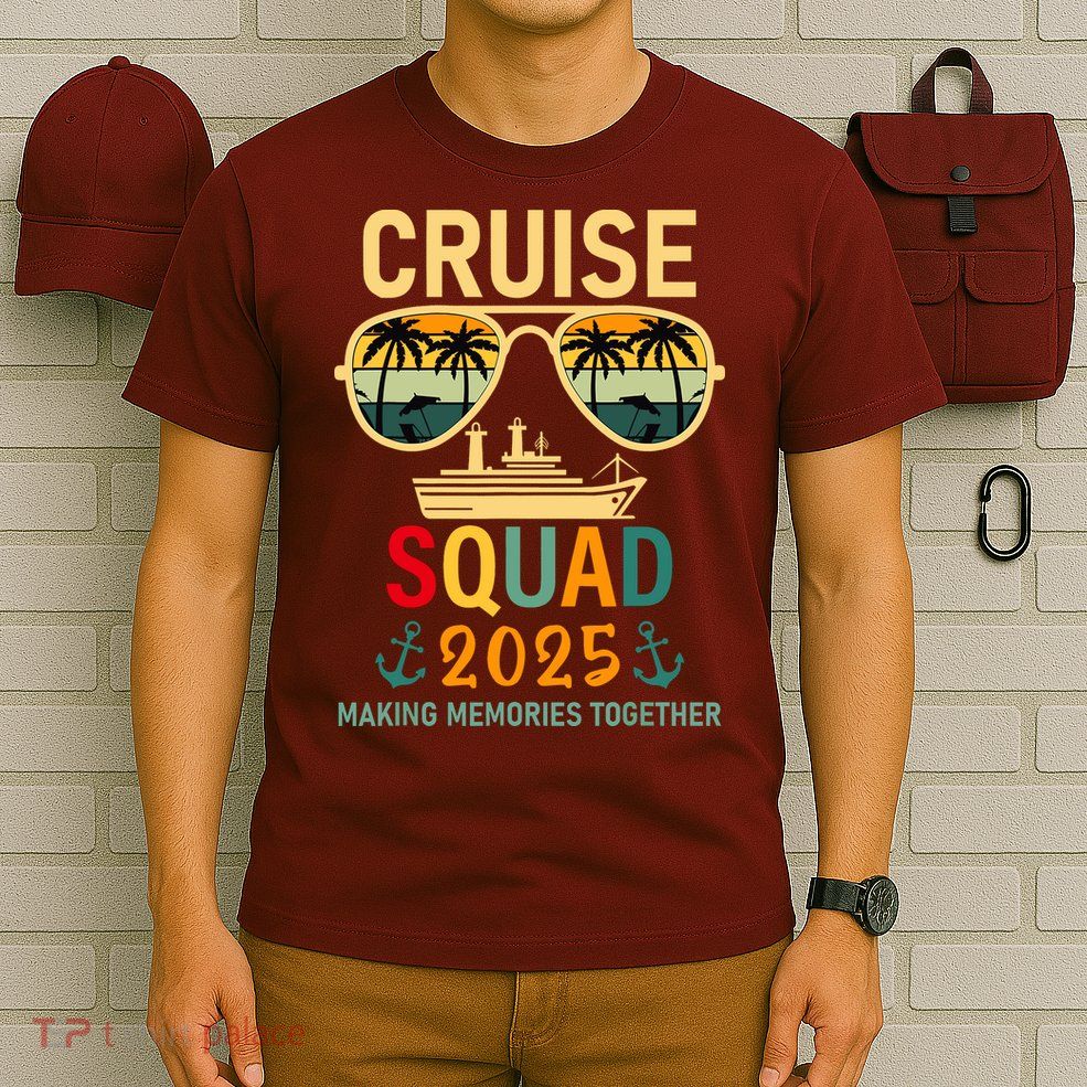 Cruise Squad 2025 Family Group Matching Summer Vacation T-Shirt