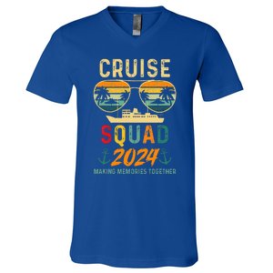 Cruise Squad 2024 Family Vacation Matching Group Summer V-Neck T-Shirt