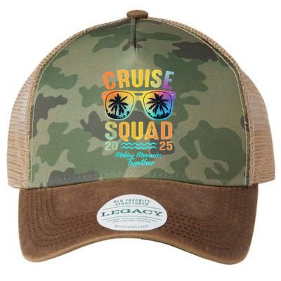 Cruise Squad 2025 Family Cruise Vacation Trip Group Matching Legacy Tie Dye Trucker Hat