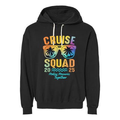 Cruise Squad 2025 Family Cruise Vacation Trip Group Matching Garment-Dyed Fleece Hoodie