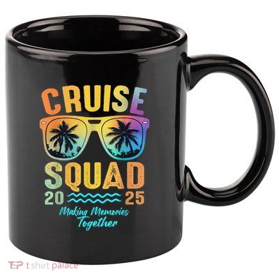 Cruise Squad 2025 Family Cruise Vacation Trip Group Matching 11oz C Handle Ceramic Mug