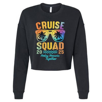 Cruise Squad 2025 Family Cruise Vacation Trip Group Matching Cropped Pullover Crew