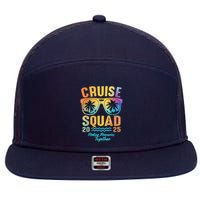 Cruise Squad 2025 Family Cruise Vacation Trip Group Matching 7 Panel Mesh Trucker Snapback Hat