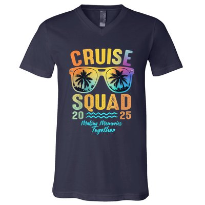 Cruise Squad 2025 Family Cruise Vacation Trip Group Matching V-Neck T-Shirt